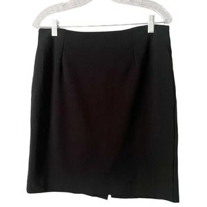 Lands End Black Knee Length Classic Style Pencil Skirt Women’s Size 10